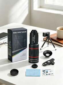 Mobile Phone Telescope 28/36/64 Times High-Definition Zoom Lens, Concert Travel Bird Watching And Moon Viewing Artifact, Portable External Telephoto Camera, A Must-Have For Recording Beautiful Moments - Multicolor - View 7