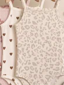 Baby Girl Casual Spaghetti Strap Romper Suitable For Spring And Summer - Multicolor - View 5