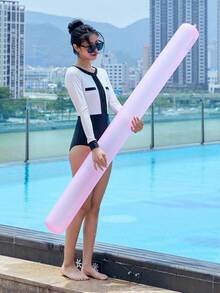 Inflatable Pool Noodle, Swimming Float Stick For Adults, Water Floatation Aid For Swim Training & Pool Party Water Toys - Multicolor - View 7