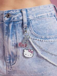 HELLO KITTY AND FRIENDS | SHEIN 時尚甜美鋅合金包包吊飾，吊飾、紀念品、收藏品，可用於送禮、裝飾錢包、書包、背包 - 彩色 - 查看 4