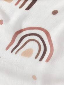 Cozy Pixies 1 Oeko-Tex Certified Coffee Rainbow Print Pattern Mother Nursing Gown, Soft And Fashionable, Light And Thin For Daily Use - Multicolor - View 6