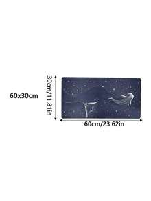 1pc Whale Shark Printed Desk Mat - Gaming Mouse Pad, Multipurpose Keyboard Pad, Durable Rubber Base, Starry Sky Design, Suitable For Office And Home, Perfect Gift For Family And Friends, Mouse Pad - Multicolor - View 12