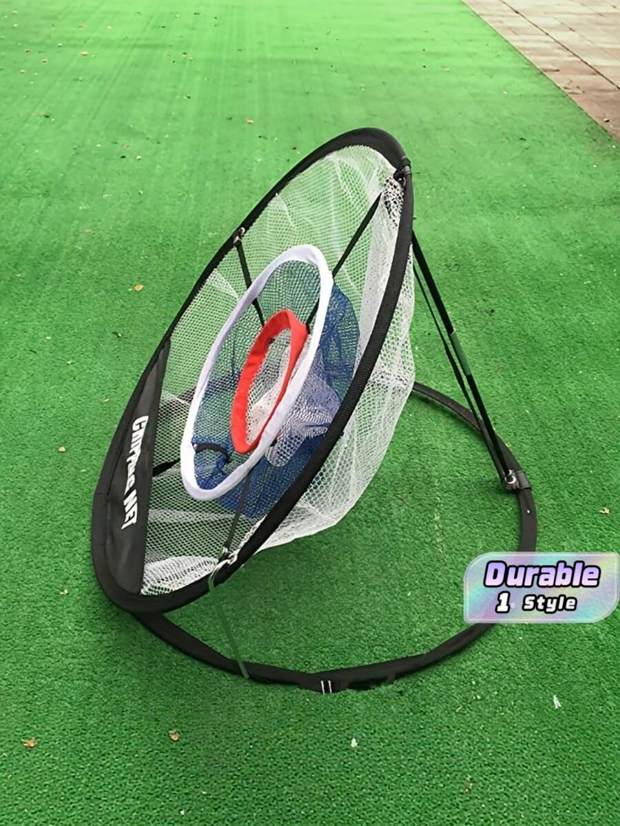 PGM Foldable Heavy Duty Golf Practice Net With Stable Base, Indoor Outdoor Driving Putting Training Net, Reinforced Frame Metal Eyelets Portable Golf Gear For All Skill Levels - Multicolor - View 1