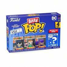 Funko Bitty Pop Batman Retro Comic 4 Packs Mini Vinyl Figure Set, Batman The Riddler Batgirl With Mystery Character, Shelf Display Collectible Decor - Multicolor - View 9