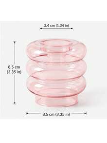Joivida Dual Function Glass Flower Vase Tealight Candle Holder, Creative Multi-Use Glass Candlestick For Party Dinner Table Wedding Home Decorations - multicolor - View 18