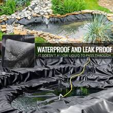 PALUDO PVC Waterproof Pond Liner, Durable Black Soft And Sturdy Pre-Made Pond Liner, Suitable For Fish Ponds, Waterfalls, Garden Fountains, Yard Waterfalls - 1 piece leak-proof film - View 4