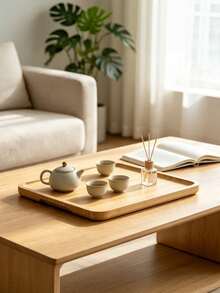 Coffee Shop Tray, Living Room Table, Vase Decoration Tray - A - View 5