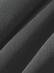 FRIFUL Celana Panjang Wanita Model Korea Terbaru untuk Awal Musim Gugur, Model Kaki Lebar dengan Lipit - Dark Grey - View 3