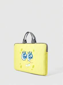 SpongeBob SquarePants | SHEIN Laptop Protective Case, Suitable For 14 Inch Laptop Briefcase, With Padded Laptop Bag - sponge - View 2