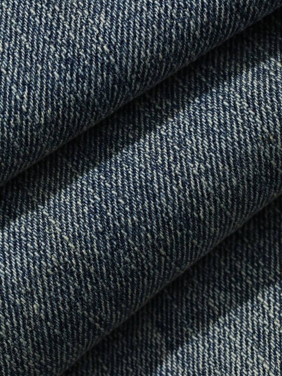 Spring/Autumn Blue Washed Denim Distressed Yellow Curved Pocket Loose Fit Streetwear Men's Jeans
