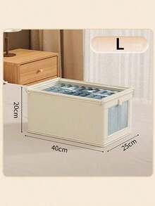 1pc Oxford Fabric Miscellaneous Clothing Storage Box, Dust-Proof Home Clothing Storage Box With Lid, Large Capacity Organizer Box. Suitable For Closet Storage, Storage And Organization. Convenient And Practical. - Multicolor - View 11