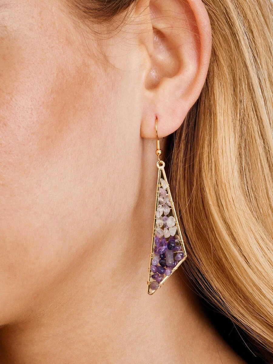Nocturel Anting Menjuntai - Purple - View 1