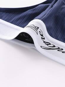 Manfinity Underwear&Sleepwear Basics Men's Letter Print Casual Daily T-Back Briefs - Multicolor - View 4