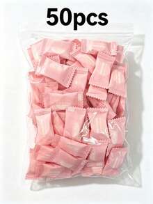 50pcs/100pcs,Soft Comfortable Disposable Compressed Towels - Perfect For Outdoor Camping Travel - Pink - View 9