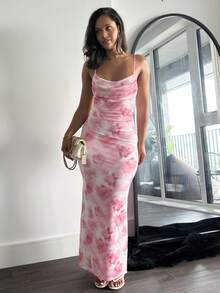leahseptember 春夏泳裝泳衣 泳池度假 波西米亞 BOHO 風 海灘戶外 豐富層次感 婚禮季 宴會 成年禮 優雅派對 - 粉色 - 查看 4