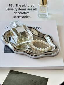 1pc Large Cloud Shaped Jewelry Tray, Necklace Earrings Watch Ring Storage Holder For Desktop Vanity - Multicolor - View 8