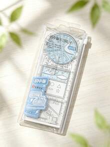 1set Highly Attractive Compass Ruler Set Triangle Ruler Test Ruler Multifunctional Set Of Ruler Metal Fitting. - Multicolor - View 14