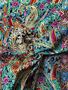 SHEIN LUNE Plus Size Women Casual Paisley Print Asymmetric Hem Skort - Multicolor - View 3