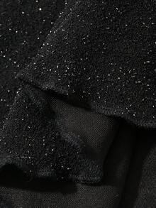 FRIFUL 女款初秋新款韓式純色開衩顯瘦喇叭褲 - 黑色 - 查看 5