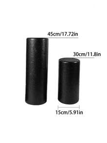 1 buah Roller Busa Halus EPP Hitam untuk Pijat Jaringan Dalam, Yoga, Pilates, Pijat Kaki - Poros busa padat - View 3