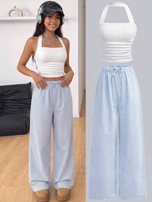 Blue and White
