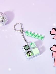 THE POWERPUFF GIRLS X Joivida 可愛卡通鋅合金吊飾，適用於鍵盤、包包、紀念品與收藏品，適合作為禮物，也適用於錢包與書包 - 彩色 - 查看 6