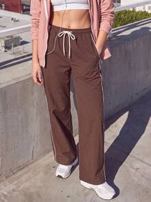 WanderVale Women's Casual Sports Outdoor Long Pants - Burgundy - View 1