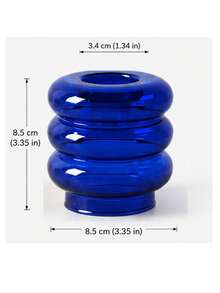 Joivida Dual Function Glass Flower Vase Tealight Candle Holder, Creative Multi-Use Glass Candlestick For Party Dinner Table Wedding Home Decorations - multicolor - View 15