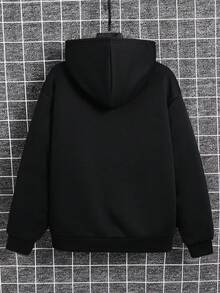 SHEIN Tween Boys Casual Loose Comfy Cool Hip-Hop Classic Color Long Sleeve Sweatshirt, Autumn/Winter - Multicolor - View 2
