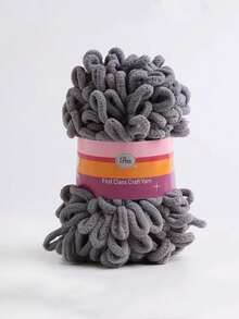 1 Roll Of Finger Loop Fluff Yarn 100g DIY Woven Blanket Cushion Scarf Donut Yarn - Multicolor - View 13