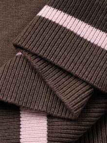 DAZY Women's Elegant Colorblock Pullover Sweater Fall - Brown - View 9