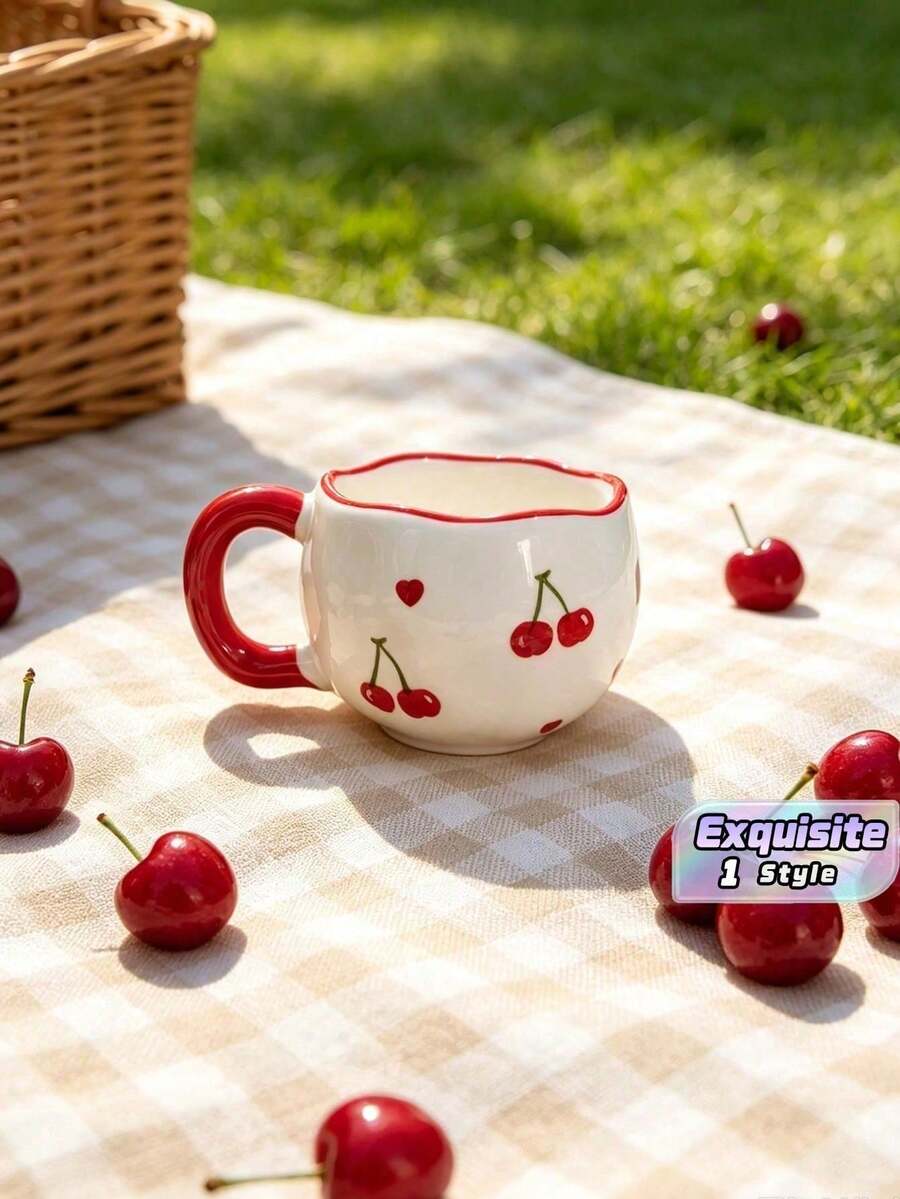 INS Heart-Shaped Mug | Multi-Purpose Cup, Suitable For Holding Coffee, Juice, Cold Drinks, And Milk, Perfect For Daily Use, Valentine's Day Gift, Holiday/Birthday Gift, Couple Pairing Cup - Multicolor - View 1
