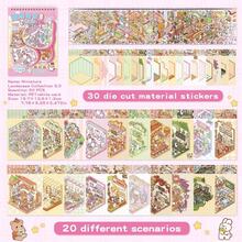 30 Lembar Bahan, 20 Adegan, Stiker Adegan Rumah Miniatur 3D, Stiker Adegan Rumah yang Dipilih Secara Manual, Cocok untuk Hadiah Pesta Natal, Halloween, dan Thanksgiving, Mainan yang Dapat Digunakan Kembali, Tersedia Berbagai Ukuran - Beraneka warna - View 12
