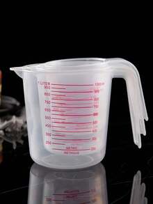 3pcs Transparent Plastic Baking Measuring Cups With Pvc Scale High Precision Graduated Markings Multifunctional Kitchen Tool 8.45oz 16.91oz 33.81oz For Home Baking Cooking Kitchen Daily Utensil Supplies - Multicolor - View 11