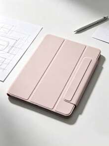 Kompatibel dengan Pelindung Tablet: Dudukan Magnetik Dua Sisi 11 Inci dengan Slot Pena dan Penyangga. - Berwarna merah muda - View 9