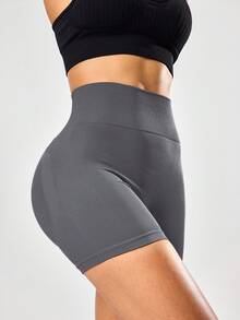 Velisys Velisys 3件組女款運動短褲，黑色、深灰色、紅色，提臀舒適彈性無縫針織科技，適合瑜伽、健身、皮拉提斯、休閒運動 - 彩色 - 查看 6