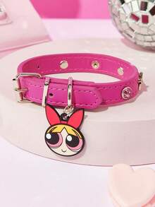 THE POWERPUFF GIRLS X PETSIN Adjustable Cute Pendant Collar For Pets - Multicolor - View 4