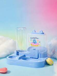 Care Bears X PETSIN 2-In-1 Plastic Dry Wet Separation Pet Feeder Water Dispenser Set, Easy To Clean, Durable, Spill Proof, Non Slip, Suitable For Multiple Pets Indoors And Outdoors, All Season Cats And Dogs, Daily Pet Feeding Stations, Hot Pet Supplies - one size fits all - View 6