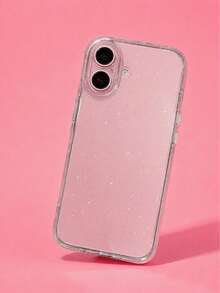 Zazumi 1 Buah Casing Ponsel Glitter Anti Guncangan, Pelindung yang Menyenangkan untuk Seri 13-17 - Clear - View 1