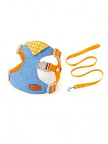 PETSIN 1 Set Tali dan Harness Anjing Tipe Rompi, Tali Jalan Bernapas untuk Anjing Teddy, Bichon, Pomeranian, Ukuran Sedang dan Kecil - MultiWarna - View 11