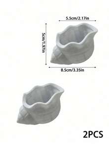 Haus Hana 1PC Nordic Minimalist 3D Printed Conch Shell Planter - Indoor Succulent Plant Pot, Scandinavian Aesthetic Decor, Healthy Root Protection Container, Perfect For Ferns Cacti Small Plants,Ideal For Office Desk Windowsill Bedroom - multicolor - View 9