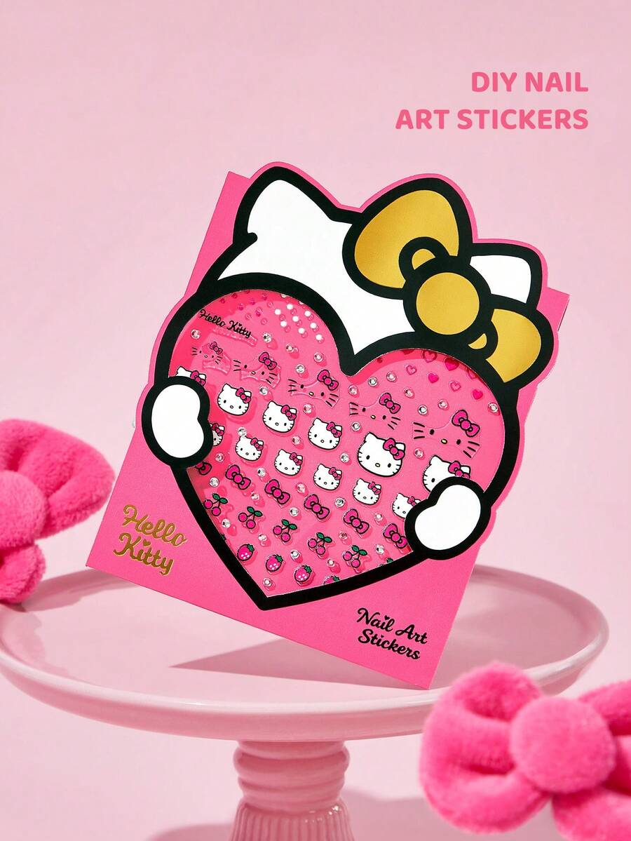 HELLO KITTY AND FRIENDS | SHEIN 可愛美甲貼紙 多用途水貼紙 適用於美甲、水瓶、文具與筆記本 DIY - 彩色 - 查看 1