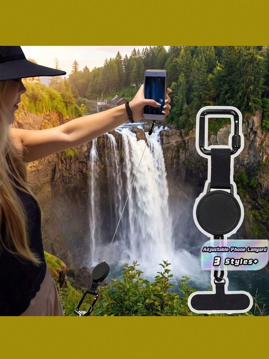 1/3PCS New In 2025 Adjustable Anti-Theft Phone Lanyard With Pull-Out Device, Durable Polyester Fiber, Secure Buckle For Outdoor Sports And Hiking, Outdoor Gear | Adjustable Lanyard | Durable Lanyard, Phone Lanyard/Good Products Sharing!