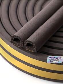 Self Adhesive Door Window Weather Stripping Foam Seal Tape Draft Stopper Soundproof Noise Reduction Windproof Thermal Insulation Flexible Easy Cut Durable Multipurpose Gap Filler All - Multicolor - View 1