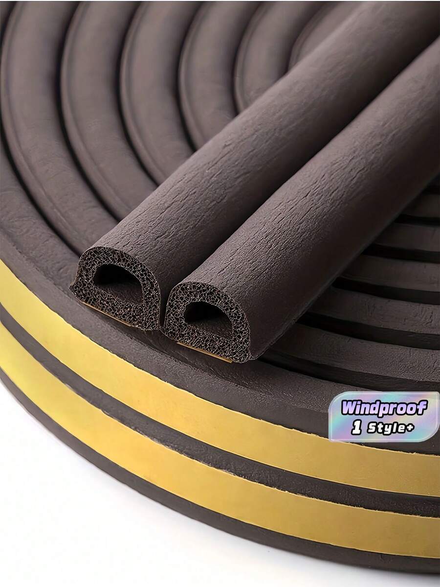 Self Adhesive Door Window Weather Stripping Foam Seal Tape Draft Stopper Soundproof Noise Reduction Windproof Thermal Insulation Flexible Easy Cut Durable Multipurpose Gap Filler All - Multicolor - View 1