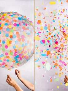 1 Set Foil Multicolor Shiny Glitter Confetti For Wedding Birthday Graduation Easter Mothers Day Teachers Day Bachelorette Retirement Party Table Decorations Craft Supplies Home Decor - Multicolor - View 6