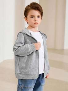 Jaket Rajut Lengan Panjang Berkerudung Depan Terbuka, Kasual, Serbaguna, Nyaman, dan Cocok untuk Anak Laki-Laki Remaja, Cocok untuk Sekolah, Taman, Pantai, Ulang Tahun, Musim Semi, Musim Panas, Musim Gugur, dan Musim Dingin. - Grey - View 6