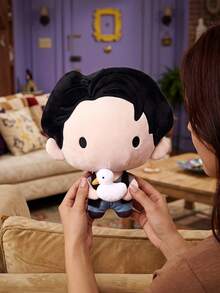 FRIENDS X POKOJA LAND 1pc Co-Branded 3D Plush, Cute Standing Shape, Classic Design, Suitable For All Ages Including Teenagers & Adults, Great For Home D R, Bedroom, Shelf Display, A Lovely Gift For Birthday Or Anniversary - Black - View 4