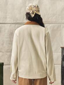 男士夾克、男士前扣長袖口袋簡約襯衫夾克、休閒日常穿著、男士夾克、男士襯衫夾克、秋冬男士夾克、男友禮物、戶外保暖長袖休閒夾克、男士街頭風襯衫夾克、男士工作襯衫、米色男士襯衫夾克、米色男士西式襯衫 - 杏色 - 查看 3