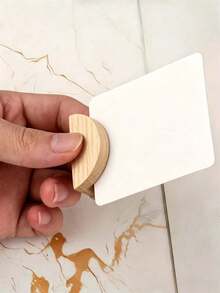 5/10Pcs Wooden Table Number Stands – Semi-Circular Place Card Holders For Weddings, Beach Parties, Birthdays, Restaurants, Durable Elegant Tabletop Decor For Event Planners - multicolor - View 6